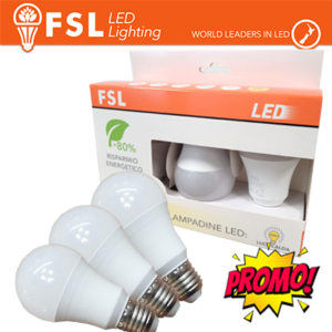 Lampada Goccia: Confezione PROMO 3PACK - 9W 4000K