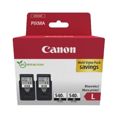 CARTUCCE ORIGINALE CANON CONFEZIONE DOPPIA NERO PG540L