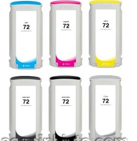 130ml Dye PBK for HP Designjet T1100,T1200,T1300,T2300,#72