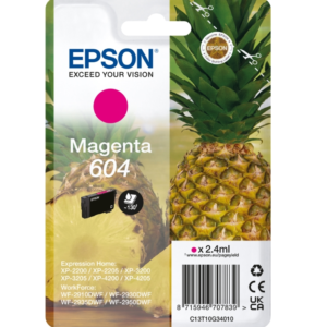 CARTUCCE ORIGINALE EPSON INK ANANAS MAGENTA 604