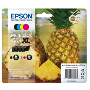 CARTUCCE ORIGINALE EPSON MULTIPACK 604XL ANANAS 4 COLORI