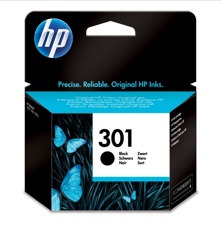 CARTUCCE ORIGINALE HP INCHIOSTRO 301 NERO