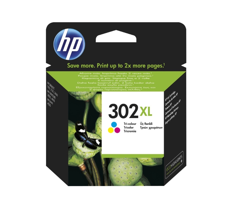 CARTUCCE ORIGINALE HP 302XL TRI-COLOR