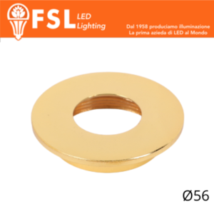 VEGA - Cover Piatta per Punto Luce LED â€“ Ã˜56 â€“ Oro