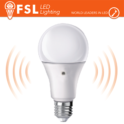 Lampada LED con Doppio Sensore Crepuscolare 9W 6500K