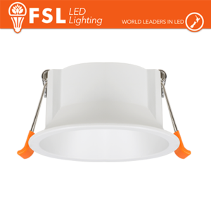 Ghiera fissa TONDA - Alluminio verniciato a polvere, foro 75mm BIANCA