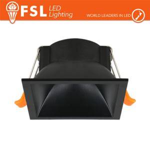 Ghiera fissa QUARDATA - Alluminio verniciato a polvere, foro 75*75mm NERO