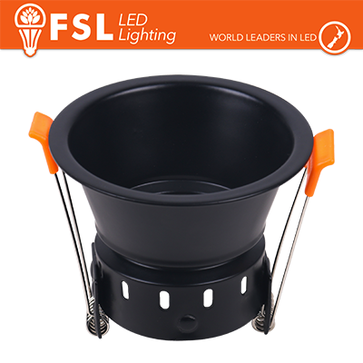 Ghiera fissa TONDA - Alluminio verniciato a polvere, foro 75mm BIANCA