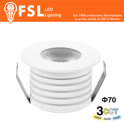 VEGA - Punto luce LED Spotlight – 7W 3CCT – 70*75mm – IP20 - Driver Eaglerise
