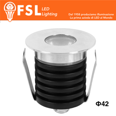 POLARIS - Punti Luce LED Spotlight Waterproof – 3W 4000K – 42*37mm – IP65
