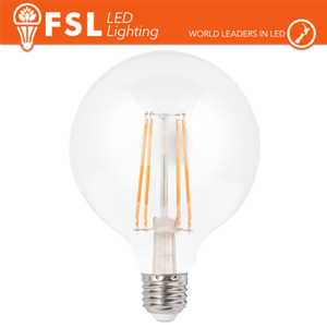 Lampada Filamento Globo Ã˜12,5cm - 6W 2700K E27 700LM