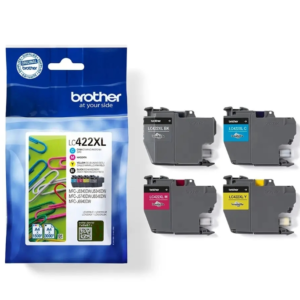 CARTUCCE ORIGINALE BROTHER MULTIPACK LC-422XL NERO+COLORI
