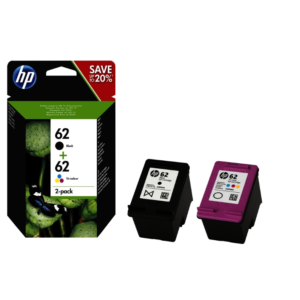 CARTUCCE ORIGINALE HP MULTIPACK NERO E COLORE HP 62