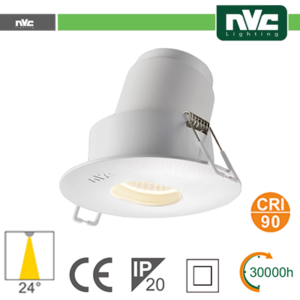 Faro direzionabile LED IP20 9W 3000K 700LM 24Âº FORO:95mm