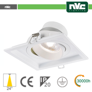 Incasso Multi lampada - 9w (1x9w) 4000k 720lm >24Â°