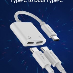 Adattatore Tipo-C per carica e audio connettori Tipo-C
