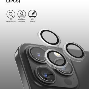 Protezione per fotocamera in cristallo iPhone 15Pr & 15P.Max