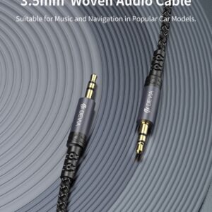 Cavo Audio Jack dorati 3,5 a 3,5 mm 1 Metro nero