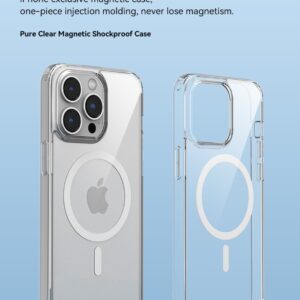 Cover trasparente magnetica carica wireless iPhone 15Pro Max