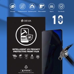 Pellicole Privacy 0,25mm UV Durezza 6H Ideale schermi Curvi scatola da 10 pezzi