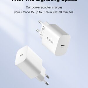 Carica Batterie Uscita Tipo-C carica rapida PD 30 Watt GaN