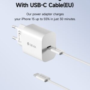 Carica Batterie Uscita con Cavo Tipo-C rapido PD 30 Watt GaN