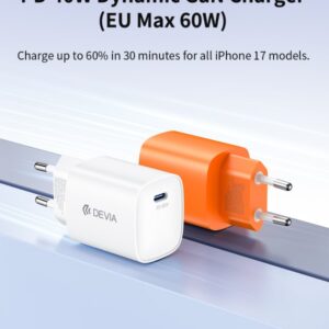 Caricabatterie dinamico GaN Ultra6 PD da 40 W (max 60 W) Bianco