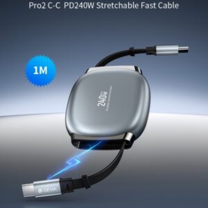 Cavo USB-C a USB-C Pro2 PD 240W Estensibile Fast Charge (1 mt)