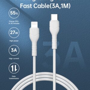 Kintone Cavo da Tipo-C a Lightning 5V 27W 1Mt Carica e Dati
