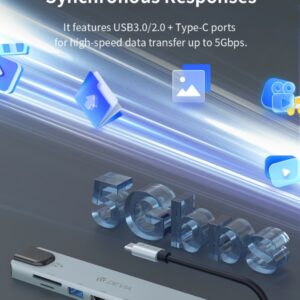 Tipo-C Hub 8 in 1 PD 100W RJ45 Usb 3.1 HDMI TF Card SD