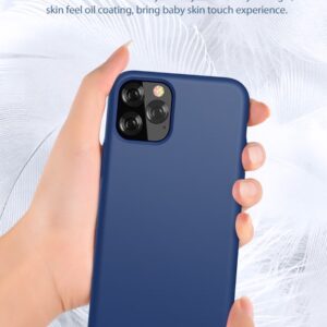 Cover in Silicone e protezione camera per iPhone 11 Pro Nera