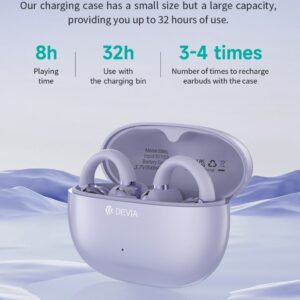 Auricolari EM402 wireless senza inserimento nell'orecchio OWS Pro2 Viola
