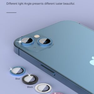 Proteggi lenti diamantate iPhone13 &13 Mini Cornice Blue