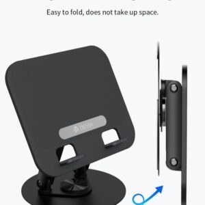 Supporto pieghevole con rotazione a 360° per tablet e laptop