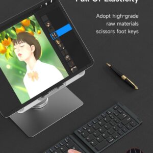 Tastiera bluetooth richiudibile Compatibile Microsoft, Android, Apple