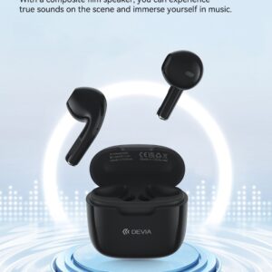 Auricolari Devia TWS-K1 Bluetooth 5.3 EM057 Neri