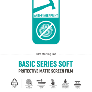 Pellicole 12x18 Anti Shock e Impronte Opaca Basic Soft 50 pz
