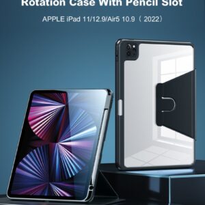 Cover per iPad 10 10.9 2022 con rotazione e supporto Viola