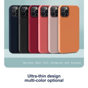 Cover in Silicone e interno in spugna per iPhone 13 Blu Navy