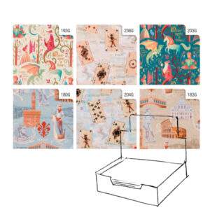 Carta regalo Vintage - 100 fogli - 70x100cm - fantasie assortite - Rex Sadoch