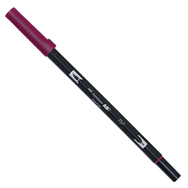 Pennarello Dual Brush 757 - port red - Tombow - Image 2
