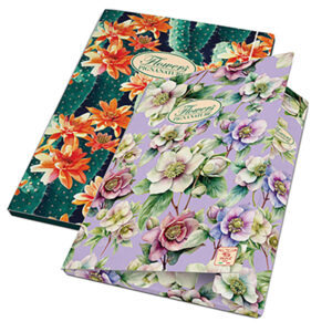 Cartella con elastico Nature Flowers - 26 X 35,5 x 1,2 cm - 3lembi - Pigna