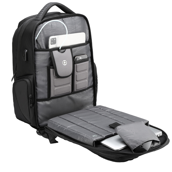 Zaino per pc Terabyte - notebook 15,6 - nero - Swiss - Image 6