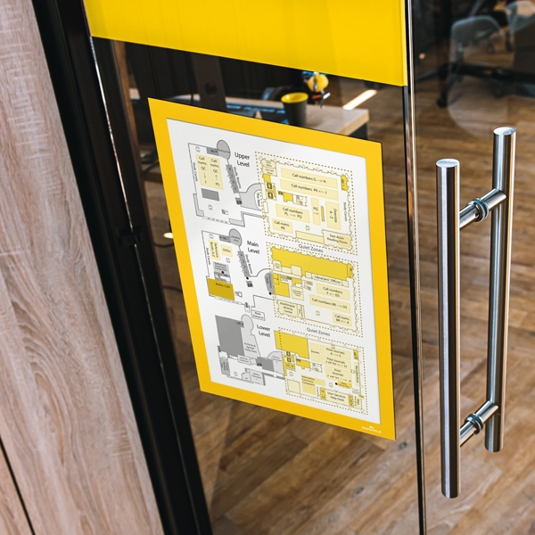Cornice espositiva Duraframe® - A4 - 21 x 29,7 cm - giallo - Durable - Image 2