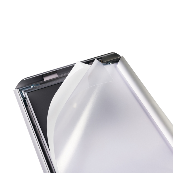 Espositore con cornice a scatto - alluminio - da pavimento - A4 - Durable - Image 2