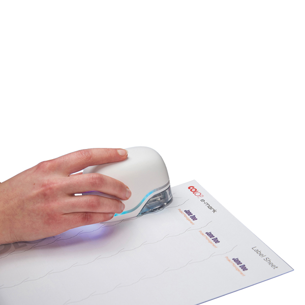 Etichette E-mark - 48 x 18 mm - 30 etichette per foglio - bianco - Colop - conf. 10 fogli - Image 3
