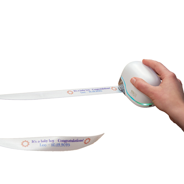 Nastro in cotone E-mark - 25 mm x 25 m - bianco - Colop - Image 3