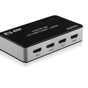 Switch 3x1 HDMI 2.0 18G 4k@60hz HDR, con telecomando IR