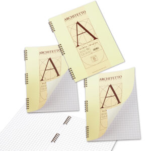 Blocco Architetto - 22x29,7mm - 10mm - 40 fogli - 100gr - spiralato - Pigna
