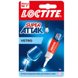 Colla Super Attak Vetro - 3 gr - trasparente - Loctite